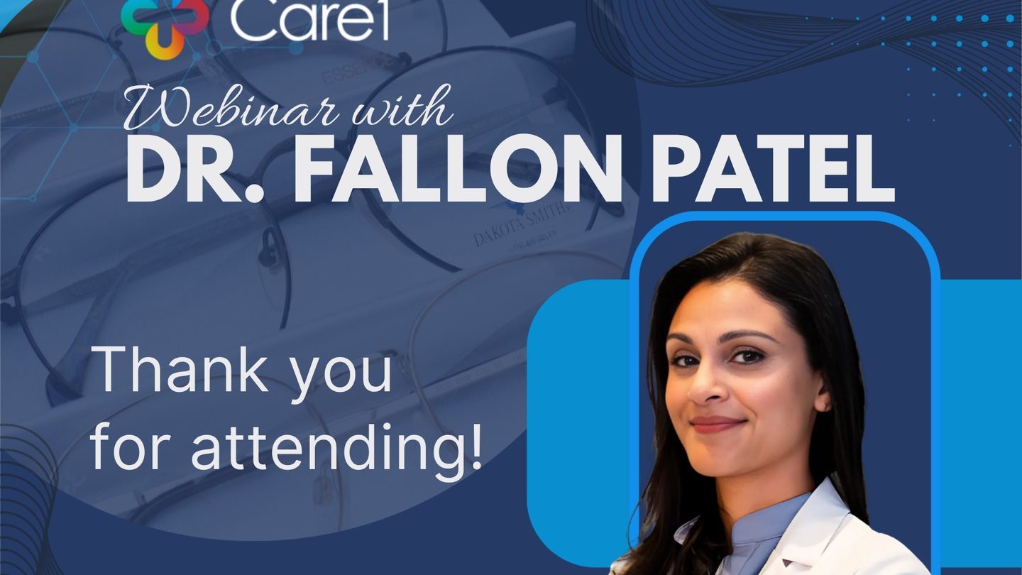 Dr. Fallon Patel's Care1 webinar, May 2026