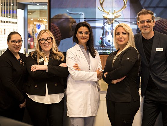 Dr. Fallon Patel with the Fallon Vision Group team